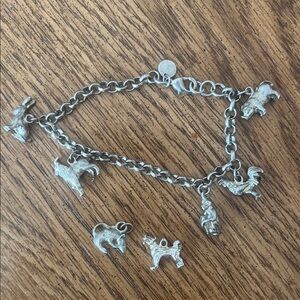 Silver Animal Charm Bracelet